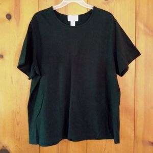 NWOT Susan Graver Cotton Scoop Neck Top